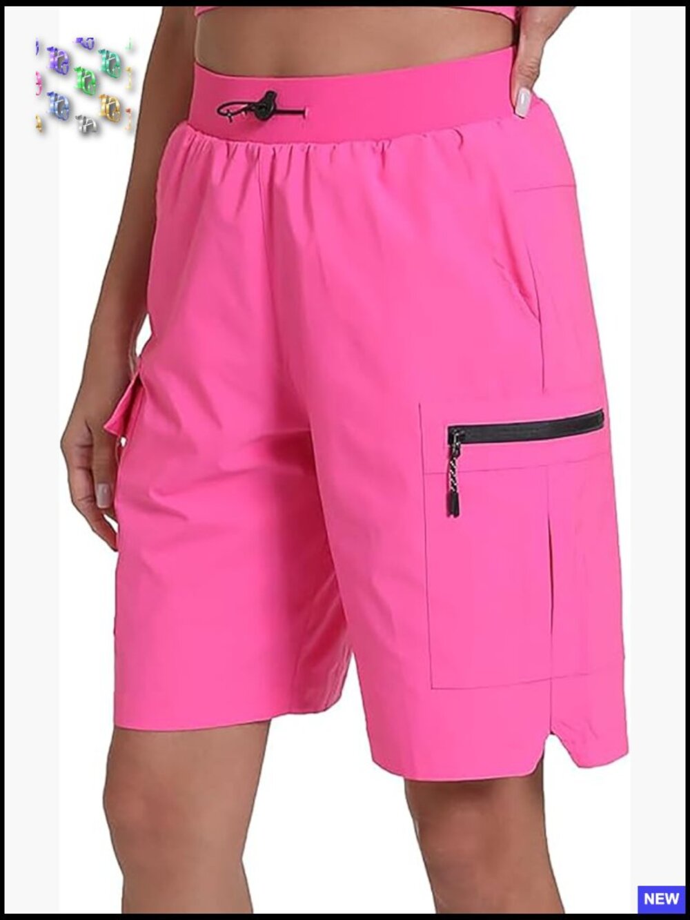 Quick Dry Hiking Cargo Shorts Adjustable Waist Water Resistant Outdoor Gym